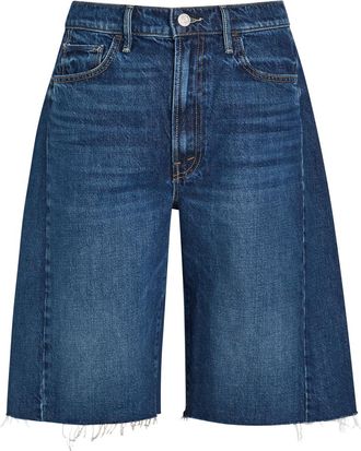 Mother The Half-pipe Bermuda Denim Shorts - Blue - 27 (W27 / UK8-10 / S)