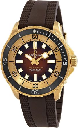 Breitling Pre-owned Breitling Superocean Automatic Chronometer Brown Dial Mens Watch N17376201Q1S1