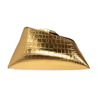 The Attico Tassen, Dames, Geel, ONE Size, Leer, 8:30Pm Clutch Tas