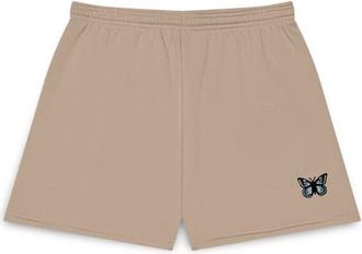 Dalix Womens Butterfly Jogger Sweatshort in Tan at Nordstrom, Size Xx-Large