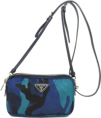 Prada Pre-owned Cross Body Bags, female, Black, Size: ONE SIZE Pre-owned Nylon prada-bags