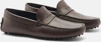 Scarosso Michael Driving Shoes in Brown - Calf at Nordstrom, Size 41.5