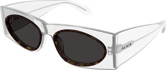 Alaia Cat Eye Zonnebril - unisex - Zonnebrillen - Grijs - 57 MM - Nylon - Accessoires
