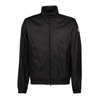 Moncler Light Jackets, male, Black, Size: M Vanoise Windbreaker