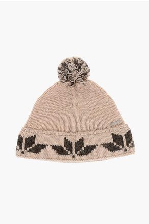 Dsquared2 Wool Beanie With Pom Pom size One Size