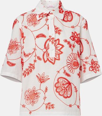 Eres Izana embroidered cotton-blend shirt