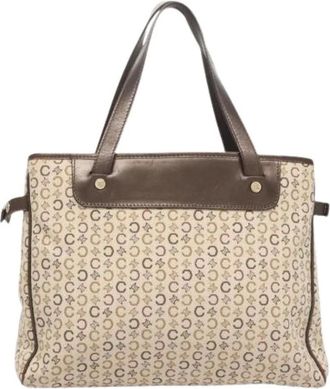 Celine Pre-owned Handbags, female, Beige, Size: ONE SIZE Pre-owned Canvas Handbag