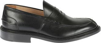 Trickers James Moccasin - Heren - Loafers - Zwart - 43 EU - Leer - Schoenen