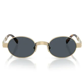 Miu Miu Sunglasses Mub51 S Zvn70 B Pale Gold/Dark Grey Women