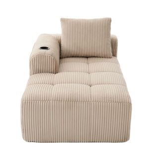 Urban Meuble Chaise longue modular en pana beige