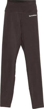 Sporty & Rich Logo-print High-waisted Leggings