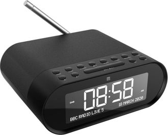 No Brand Xtreme 33192 Radio Reloj Anal&oacute;gica Negro