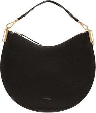 Coccinelle Double Grainy Leather Shoulder Bag