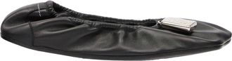 Maison Margiela Soft Leather Ballerina Flats with Gathered Edging