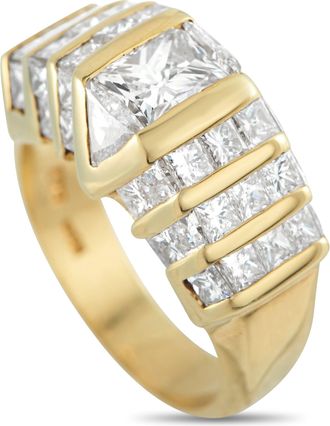 Luxury Bazaar 18K Yellow Gold 4.34ct Diamond Ring MF46-122325
