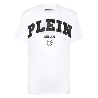 Philipp Plein Camiseta de cuello redondo - Tops - Hombre - Blanco - 2XL