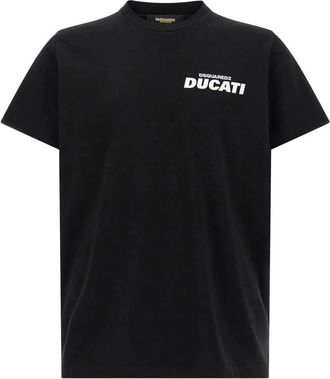 Dsquared2 Loose Fit T-shirt - Heren - T-shirts - Zwart - S - Katoen - Tops