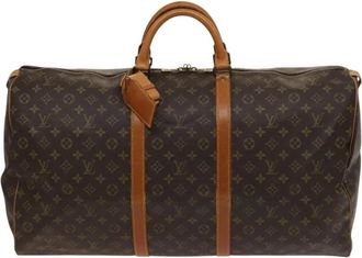 Louis Vuitton Pre-owned Weekend Bags, female, Brown, Size: ONE SIZE Pre-owned Vintage Monogram Canvas Keepall Travel Bag