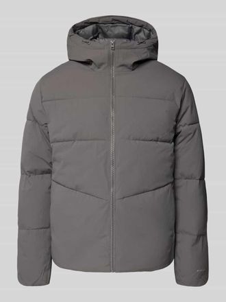 Jack & Jones Jack & Jones Steppjacke mit Kapuze in Mittelgrau, Größe XXL