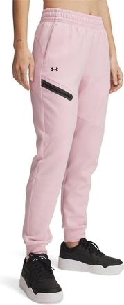Under Armour Womens Unst Fleece Jogger in Pink - Size 10 UK