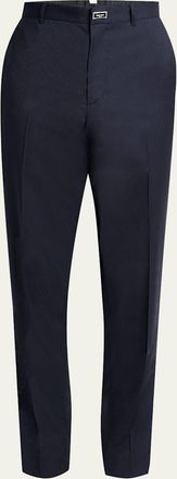Givenchy Mens Structured Trousers with Metal G Button