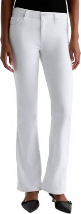 AG - Adriano Goldschmied Angel Low-Rise Bootcut Jeans In Gallery White