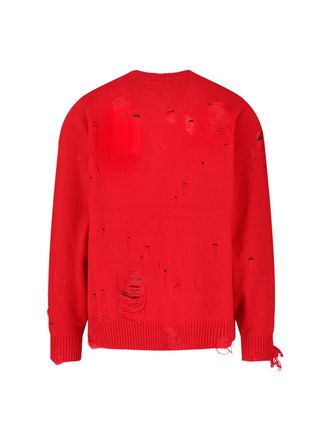 Charles Jeffrey Loverboy Mens Sweaters Red Lambswool