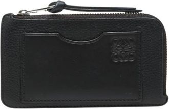 Loewe Pre-owned Card case - Heren - Vintage Accessoires - Zwart - ONE Size - Leer - Vintage