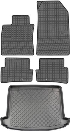 OEM Renault Clio Iv Estate De Marzo De 2013 A 2020. Juego De Alfombrillas De Goma Para Coche Y Alfombrilla Para Maletero