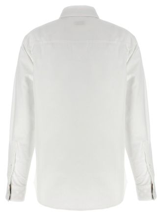 Burberry Check Insert Shirt - White