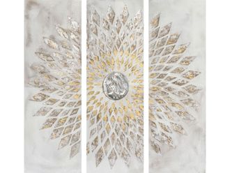 Schubiger M&ouml;bel Bild Dreier Bild mit Bl&uuml;te