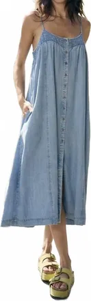 Saltwater Luxe Matilda Midi Dress In Vintage Indigo