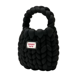Charles Jeffrey Loverboy Unisex Marshmallow Mini Bag Black Synthetic