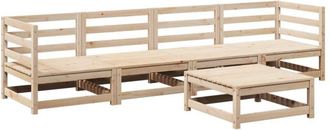 vidaXL Juego De Sof&aacute;s De Jard&iacute;n 5 Piezas Madera Maciza De Pino Vidaxl
