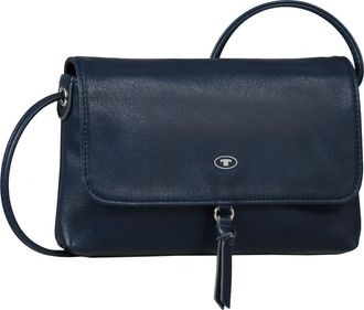 Tom Tailor Umh&auml;ngetasche TOM TAILOR Luna, Damen, Gr. B/H/T: 21cm x 13cm x 5cm, blau, Polyurethan, Polyurethan (PU), clean, gepflegt, unifarben, Taschen Umh&auml;ngeta