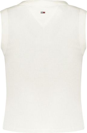 Tommy Hilfiger Logo-Print Cotton Tank Top - White