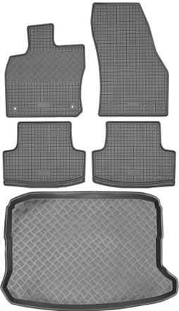 OEM Juego De Alfombrillas De Goma Para Coche Y Alfombrilla Para Maletero Del Seat Ateca Crossover De 2016