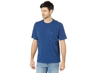 Tommy Bahama Bali Beach Crew Short Sleeve Mens Clothing Bering Blue : 2XL, Cotton