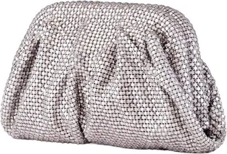 Benedetta Bruzziches Womens Clutch Venus La Petite Silver Aluminium Mesh Bags