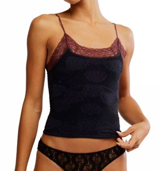 Free People Womens Jules Seamless Camisole In Dark Pointelle