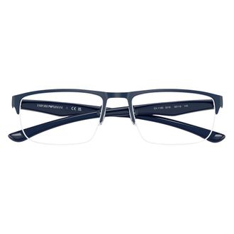 Emporio Armani Rechthoekig Optisch Montuur - Heren - Accessoires - Blauw - Maat: 56 MM