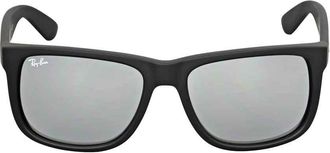 Ray-Ban Justin Color Mix Grey Mirror Square Mens Sunglasses RB4165 622/6G 54