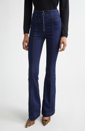 Veronica Beard Beverly High Waist Flare Jeans in Indigo Rinse at Nordstrom, Size 26