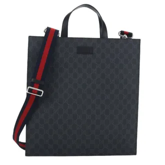 Gucci Gray Pvc Tote Bag (Pre-Owned)