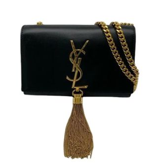 Saint Laurent Pre-owned Vintage Schoudertas - Dames - Pre-owned - Zwart - Maat: ONE Size Leer