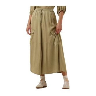 Summum Rokken, Dames, Groen, L, Silky Touch Midi Rok