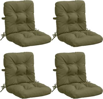 vidaXL Cojines Para Sillas De Respaldo Alto En 4 Piezas Vianen 4 Pcs Vidaxl