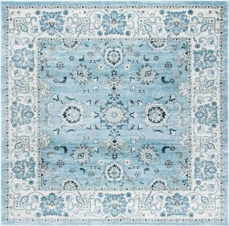 Safavieh Alfombra azul claro/crema 160 x 160 cm