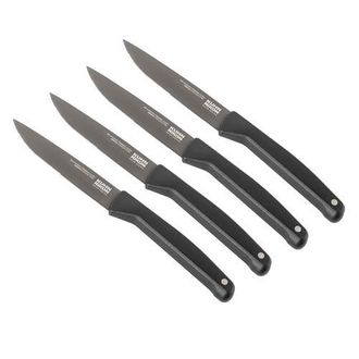 Kuhn Rikon ICED Steak Knife 4.13-Inch, Set of 4, Ice Hardened German Stainless Blade in Black at Nordstrom