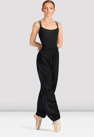 Bloch BLOCH Ladies Mirella Celeste Piping Ripstop Pant, Black